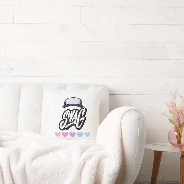 Swag Typography Art Design Kussen (Bank)