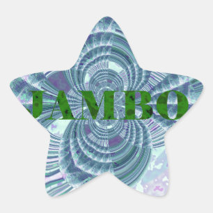 Swaga Jambo Hakuna Matata Kenya Giraffe Safari Wo Ster Sticker