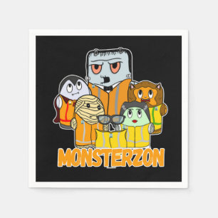 Swagazon Monsters Mummy Frankenstein Dracula Monst Servet