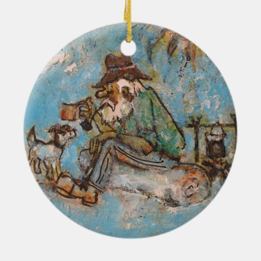 Swaggie's Aussie Struik Kerstmis Keramisch Ornament (Achterkant)