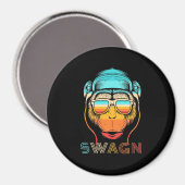 Swagn Retro Monkey Magneet (Voorkant / Achterkant)
