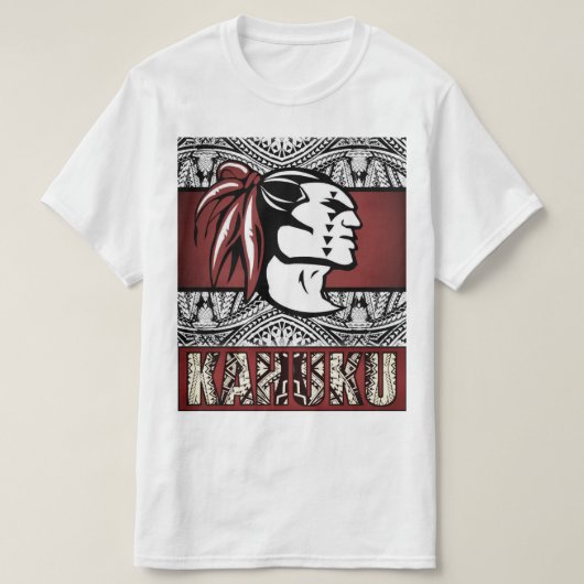 SWAK ATTACK - WHite Short Sleeve KAHUKU t-shirt (Design voorkant)