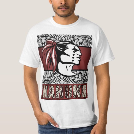 SWAK ATTACK - WHite Short Sleeve KAHUKU t-shirt (Voorkant)