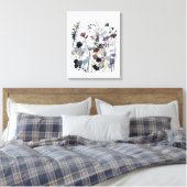 Swaking Florets II Canvas Afdruk (Insitu (Slaapkamer))