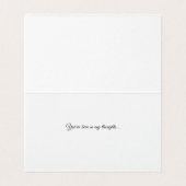 Swallow on a Fence - Thinking of You Card (Inside Unfolded)