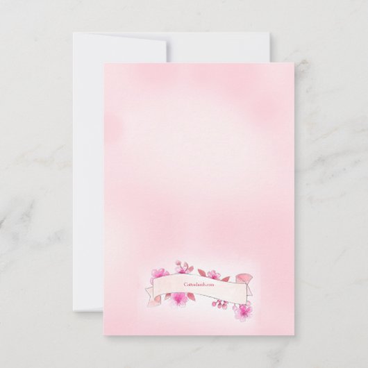 Swallow Save the Date Mariage Faire-part (Dos)