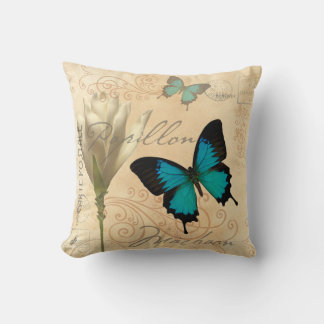 Swallow Tail Turquoise Papillon Coussin postal