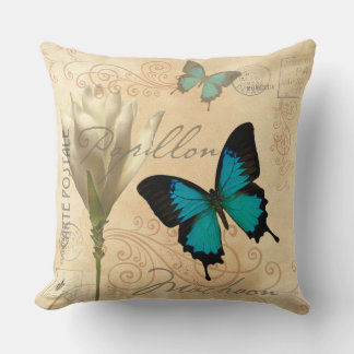 Swallow Tail Turquoise Papillon Coussin postal