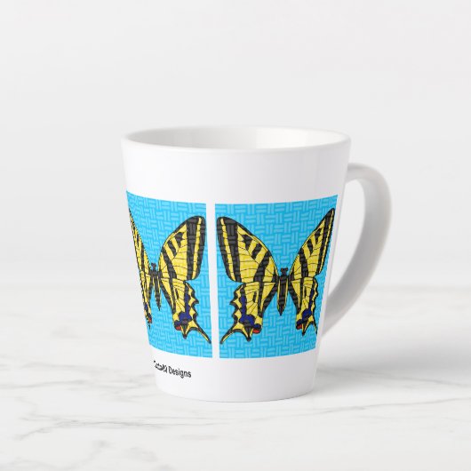 Swallowtail (12oz) - Latte Mug (Angle droit)