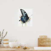 Swallowtail Butterfly Art Print Poster (Keuken)