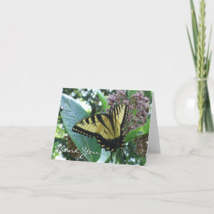 Swallowtail Butterfly I op Milkweed bij Shenandoah Bedankkaart