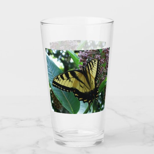 Swallowtail Butterfly I op Milkweed bij Shenandoah Glas (Voorkant)