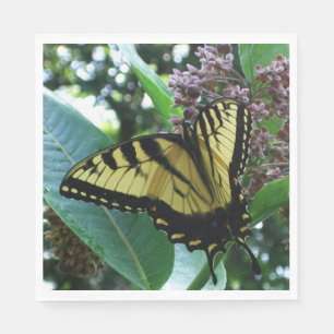 Swallowtail Butterfly I op Milkweed bij Shenandoah Servetten