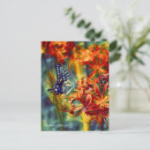 Swallowtail Butterfly：Postcard Briefkaart (Staand voorkant)