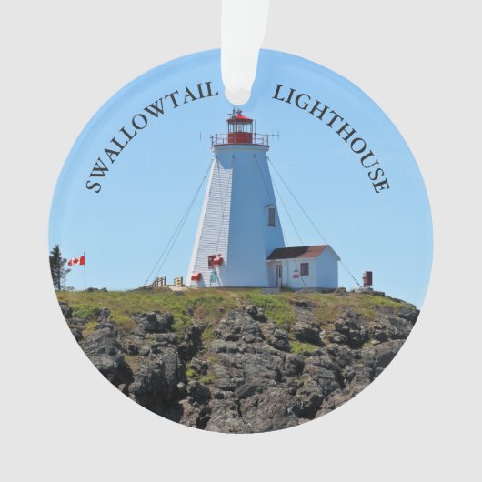 Swallowtail Lighthouse, Grand Manan, N.B. Ornament (voorkant)