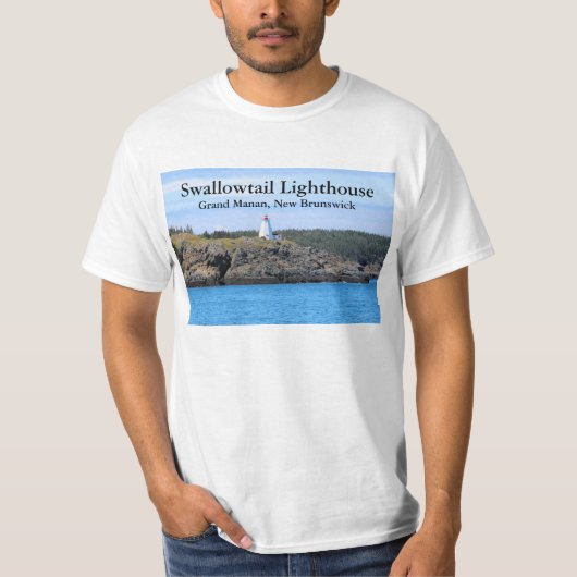 Swallowtail Lighthouse, Grand Manan, N.B. T-Shirt (Voorkant)
