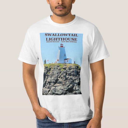 Swallowtail Lighthouse, Grand Manan, N.B. T-Shirt (Voorkant)