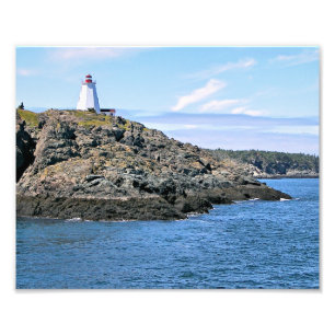 Swallowtail Lighthouse Grand Manan NB Foto afdrukk Afdruk