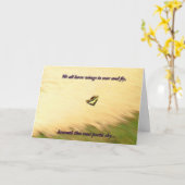 Swallowtail Monet Kaart (Gele Bloem)