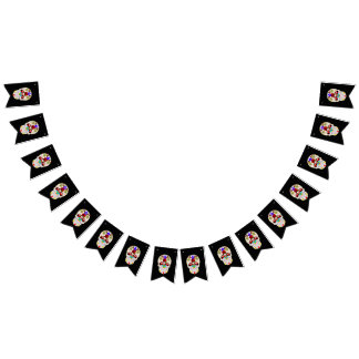 Swallowtail Party Bunting Banner SUGAR SKULL