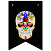 Swallowtail Party Bunting Banner SUGAR SKULL (Tweede vlag)