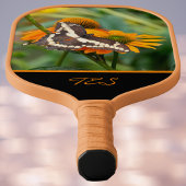 Swallowtail Vlinder Oranje Coneflower Monogram Pickleball Paddle
