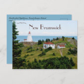 Swallowtail vuurtoren North Head New Brunswick Briefkaart (Voorkant / Achterkant)