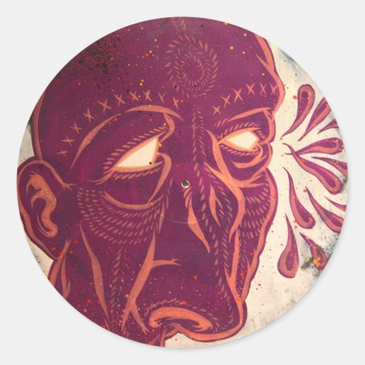 Swami Visions Ronde Sticker (Voorkant)