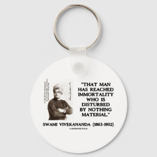 Swami Vivekananda Man bereikt imsteringsmateriaal Sleutelhanger