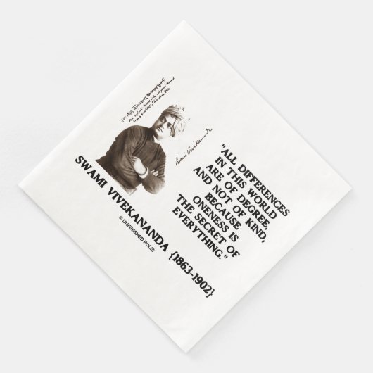 Swami vivekananda over het geheim van alles servet (Hoek)