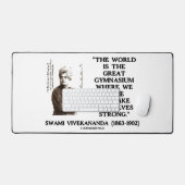 Swami Vivekananda Wereld Groot Gymnasium Sterk QTE Bureaumat (Keyboard & Muis)