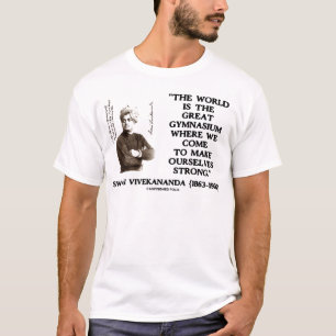 Swami Vivekananda World Great Gymnasium Strong T-shirt