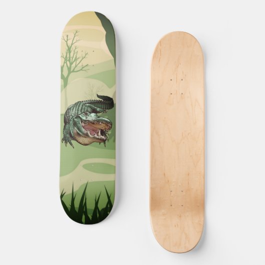 Swamp Alligator Gator Skateboard (Voorkant)