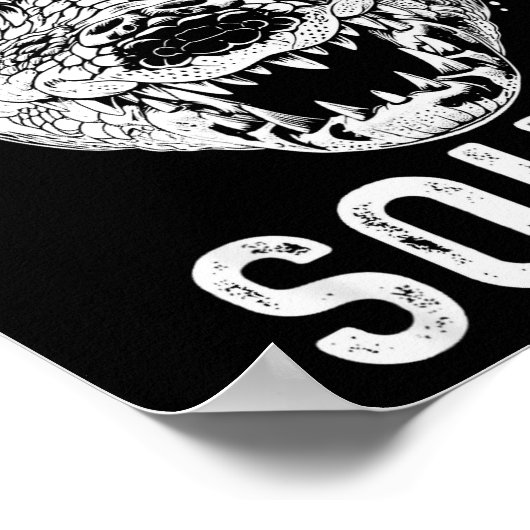 Swamp Alligator Squad Reptile Gator Lovers Funny Poster (Hoek)