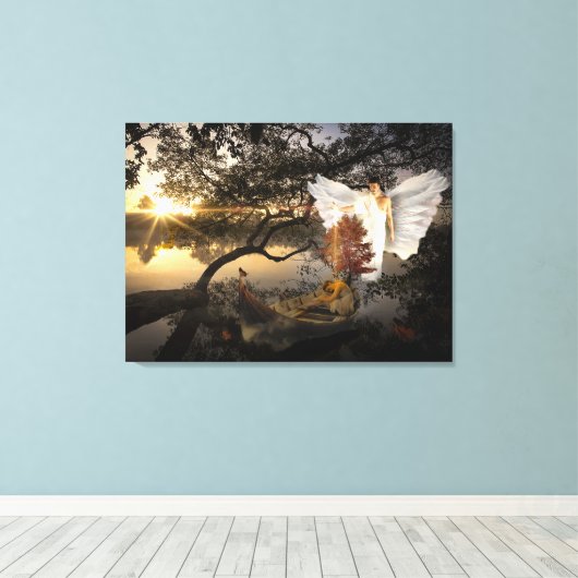 Swamp Angel canvas reproduction (Insitu (Houten vloer))