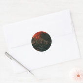 "Swamp Fire #3" Abstract design sticker (Envelop)