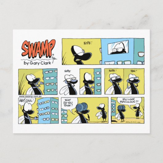 Swamp Optometry Check-Up Card Briefkaart (Voorkant)