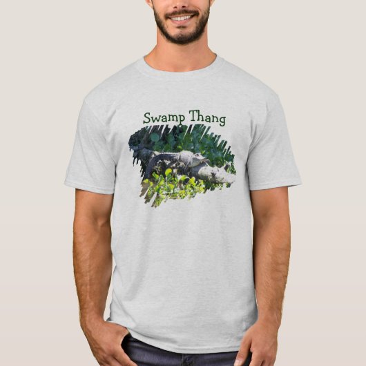 Swamp Thang Louisiana Alligator Hunter Shirt (Voorkant)