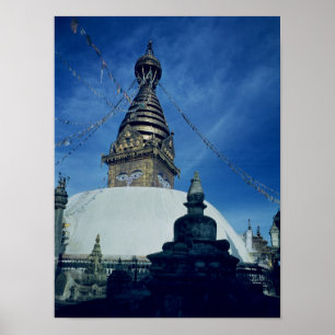Swamyambunath Stupa Poster