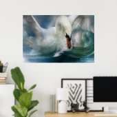 Swan Art Poster/print Poster (Thuiskantoor)