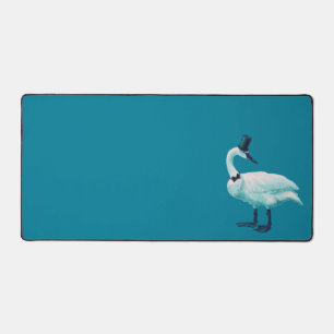 Swan Avec Le Chapeau Haut Quirky Drôle Oiseau Art