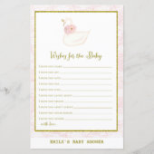 Swan Baby shower Game PRINED (Voorkant)