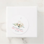 Swan baby shower gunstag bedankjes labels (In situ)