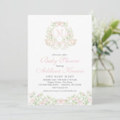 Swan Baby shower invitation (Debout devant)