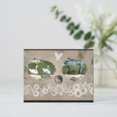 Swan Balance Briefkaart (Staand voorkant)