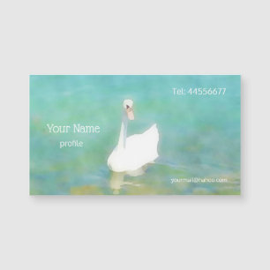 Swan bij het Balatonmeer - waterverf