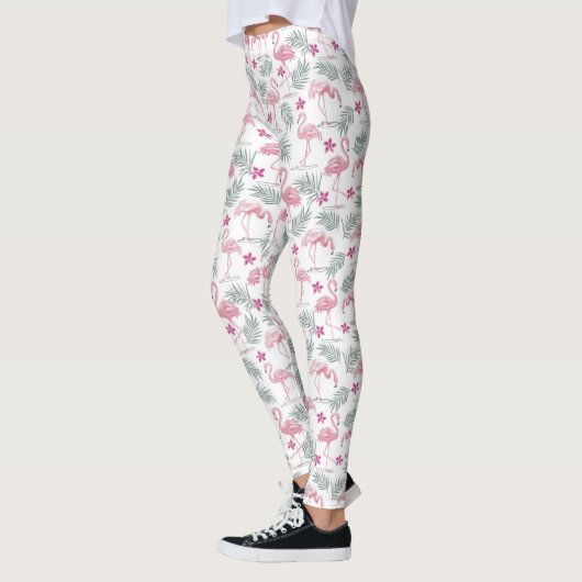 Swan Bird Repeated Pattern Leggings (Links)
