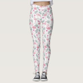 Swan Bird Repeated Pattern Leggings (Voorkant)