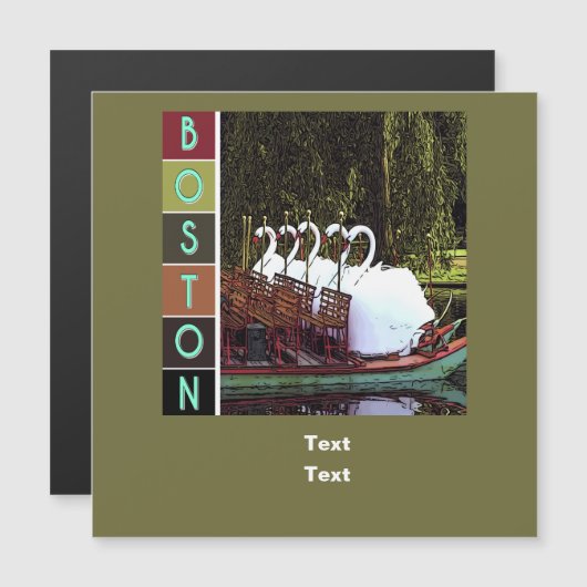 Swan Boats in Summer - Boston (Voorkant / Achterkant)
