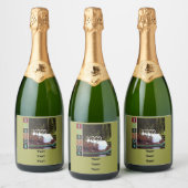 Swan Boats in Summer - Boston Label Sparkling Wijnetiket (Flessen)